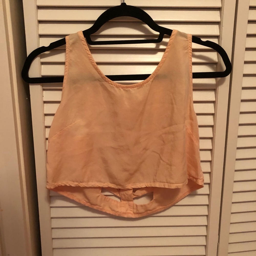 47 Street Peach Cutout Tank